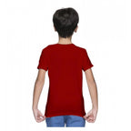 Generic Boys Cotton Plain Half Sleeve TShirt (Maroon)