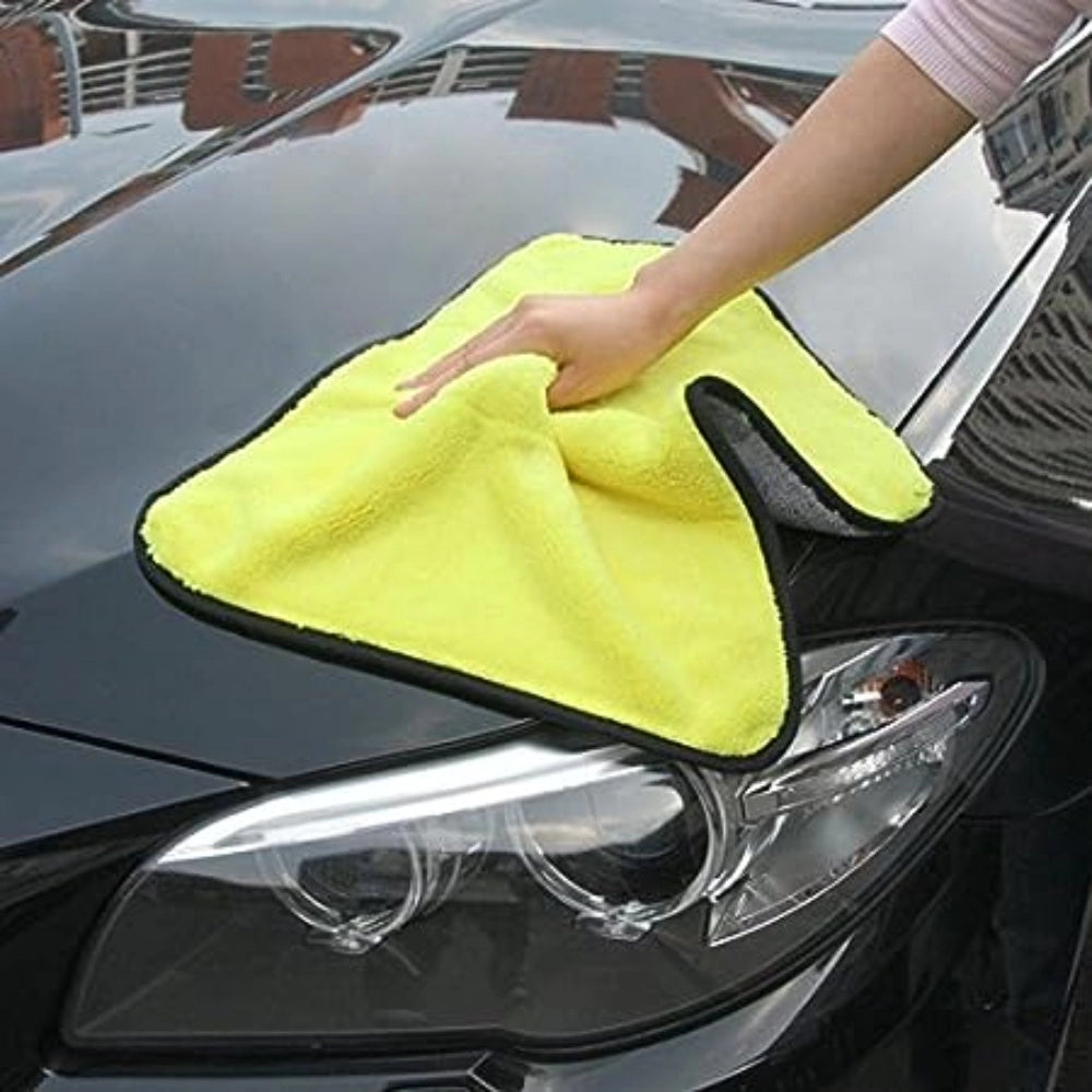 Generic Microfiber Cloth Yellow And Black (Yellow And Black)
