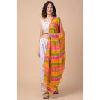 Generic Women's Chanderi Printed Dupatta (Multicolor, Length: 2.25 to 2.50 Mtr)