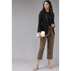 Generic Women's Casual Printed Cotton Trouser Pant (MultiColor)