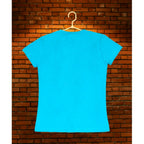 Generic Girl's Casual Short Sleeve Pom Pom Balls Cotton T Shirt (Blue)