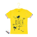 Generic Girl's Casual Short Sleeve Printed Cotton T Shirt (Yellow)