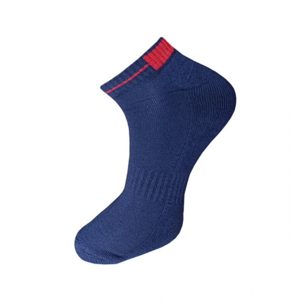 Generic 3_Pair Set Unisex Casual Cotton Solid Ankle Length Socks (Multicolor)