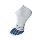 Generic 3_Pair Set Unisex Casual Cotton Striped Ankle Length Socks (Multicolor)