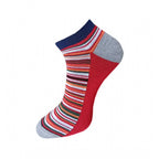Generic 3_Pair Set Unisex Casual Cotton Striped Ankle Length Socks (Multicolor)
