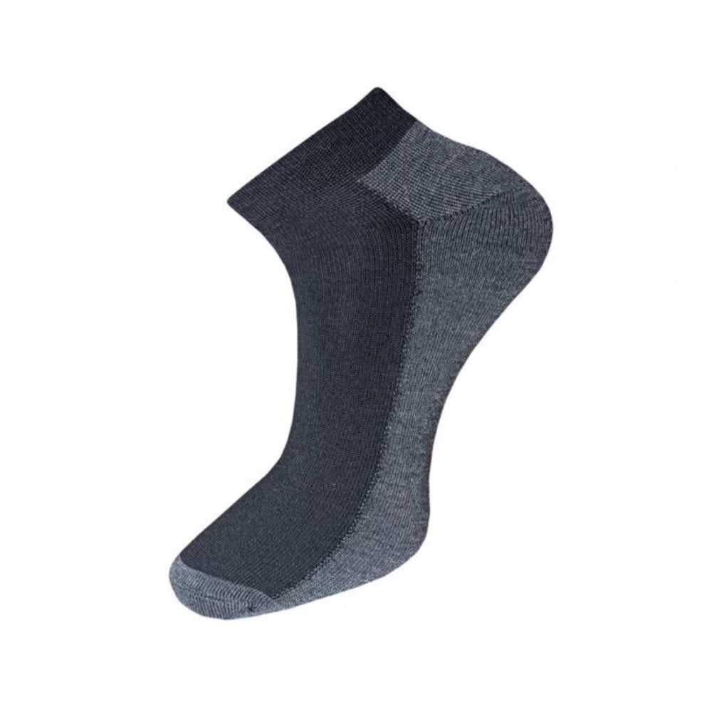 Generic 3_Pair Set Unisex Casual Cotton Solid Ankle Length Socks (Multicolor)