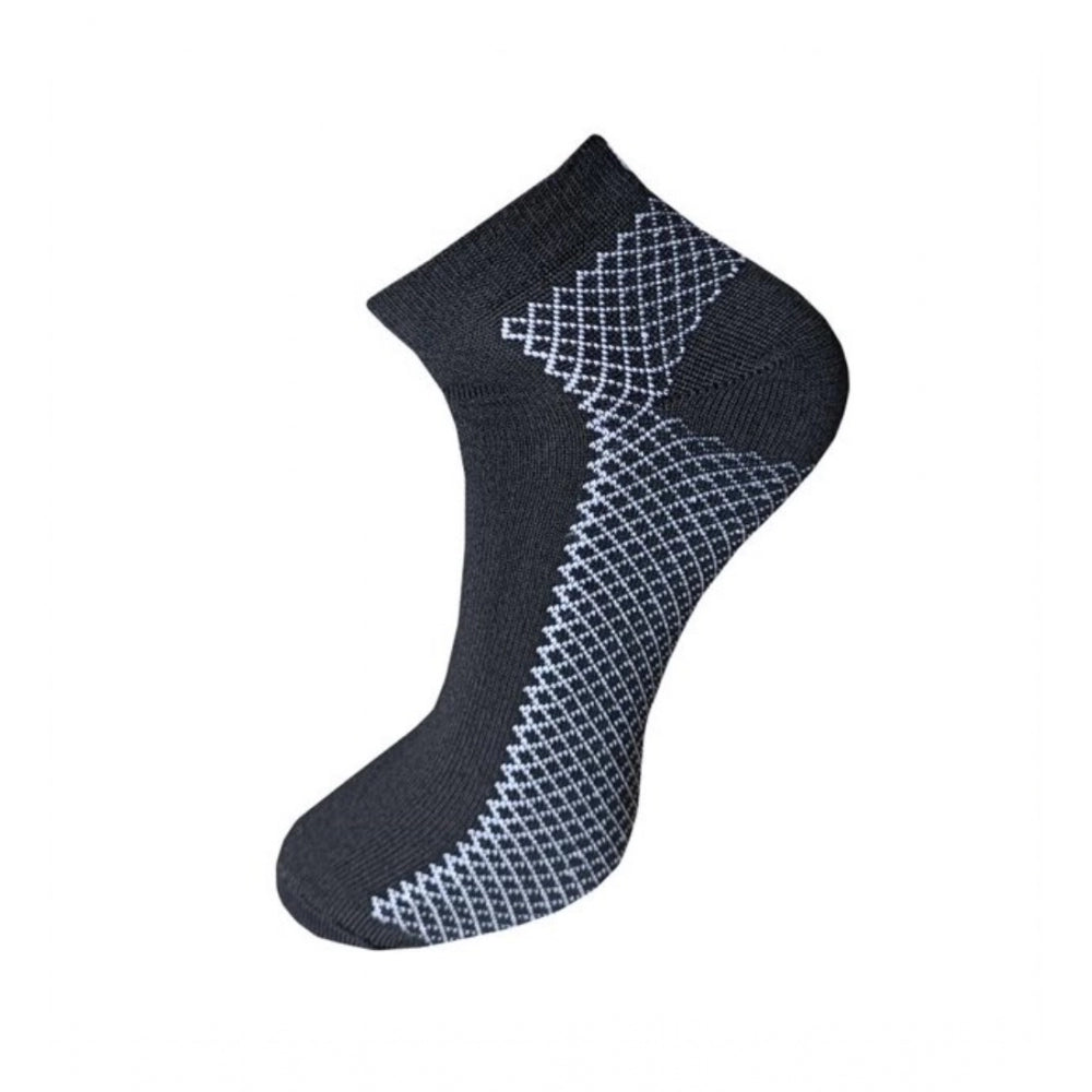Generic 3_Pair Set Unisex Casual Cotton Printed Ankle Length Socks (Multicolor)