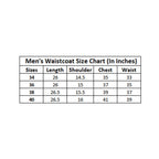 Generic Men's Jacquard Printed Full Sleeve Waistcoat (Orange)