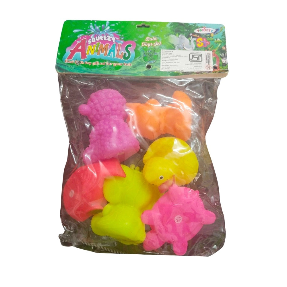 Domestic Mixed Animal Chu Chu Toys |   Rubber  |   Toys| 6+ Months