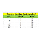 Generic Women's Polyester Printed Roll Up Sleeve Standard Length Shirt (Mustared)