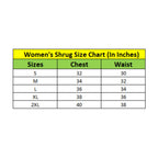 Generic Women's Polyester Floral 3-4th Sleeves Shrug (Multicolor)