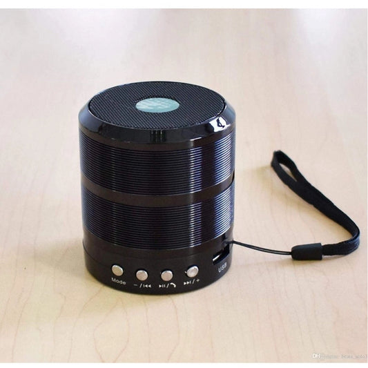 Generic Plastic Rubber Wireless WS887 Bluetooth Speaker (Black)