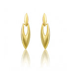 Generic Women's brassNew Gold Tone Polish Mini Office Earrings (Gold Plated)