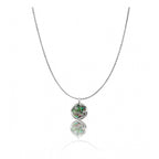 Generic Women's Stainless Steel Galaxy Pendent Delicate Chain (Silver Plated)