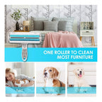 Generic Plastic Dog Hair Remover Roller (Blue)