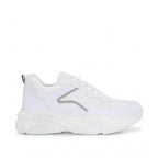 Generic Women's Casual Mesh Printed Lace-Ups Shoes (White)