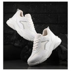Generic Women's Casual Mesh Printed Lace-Ups Shoes (White)