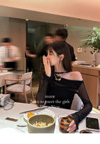 Pure Seductive Mesh Long-Sleeve Bodycon Tube Top