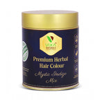 Generic Women's Vixa Naturals Indigo Mix Hair Color | Henna Powder for Hair | Natural Black Herbal Hair Dye | Organic Mehndi with Indigo, Tulsi, Baheda &amp; Thankuni | 25g x 8