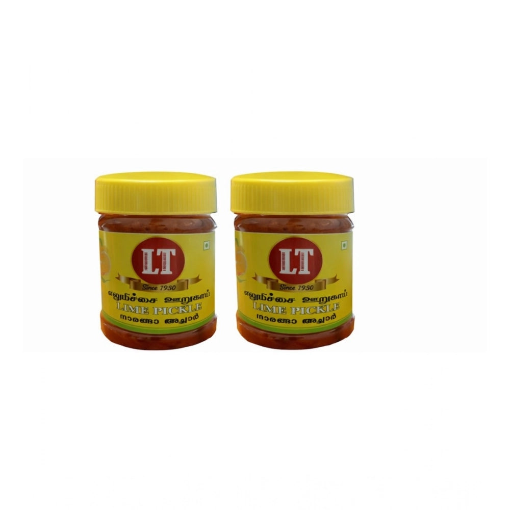 Generic  Pack of_2 500GM LT Lemon Pickle Traditional Digestive Side Dish (Red)