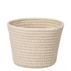 Generic Cotton Pack Of_2 White Pen Holder Storage Basket For Clothes (White)