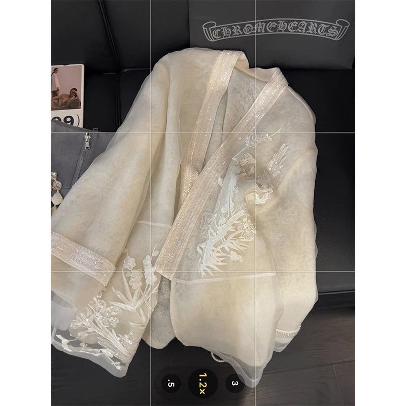 New Chinese-style Heavy Embroidery Shirt Womens Traditional Chinese-style Top