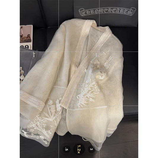 New Chinese-style Heavy Embroidery Shirt Womens Traditional Chinese-style Top