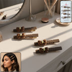 Elegant bow design decorative hair clips