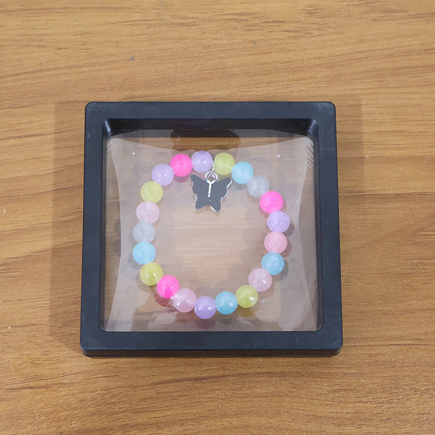 Premium Multicolor Pastel Bead Stretch Bracelet (1 Pc)