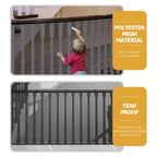 Home stair and balcony safety net