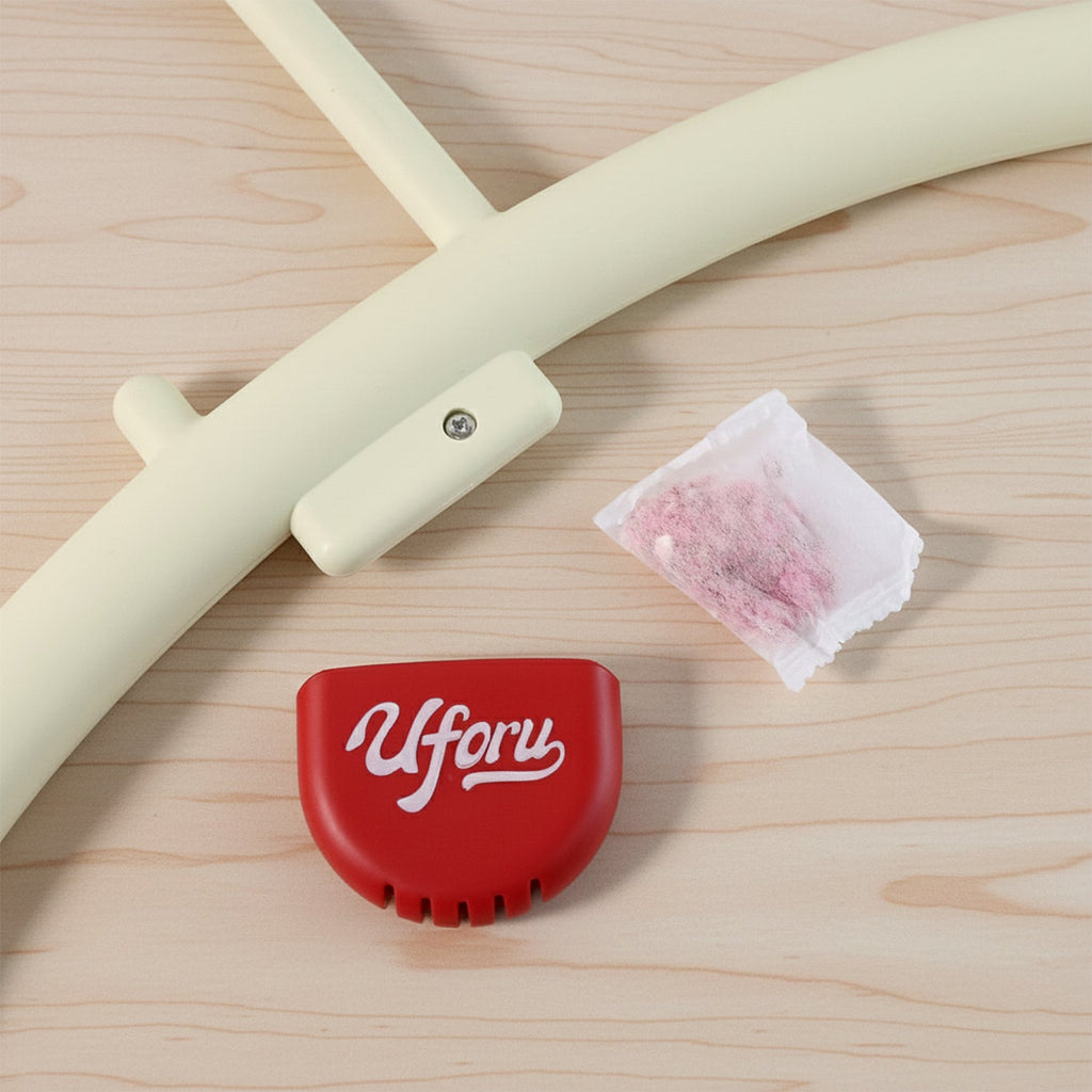 Multipurpose Anti-Slip Plastic Clothes Hanger with Fragrance Holder (1 Pc)