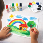 Watercolour paint set with brush