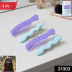 Stylish comb design hair pins pack