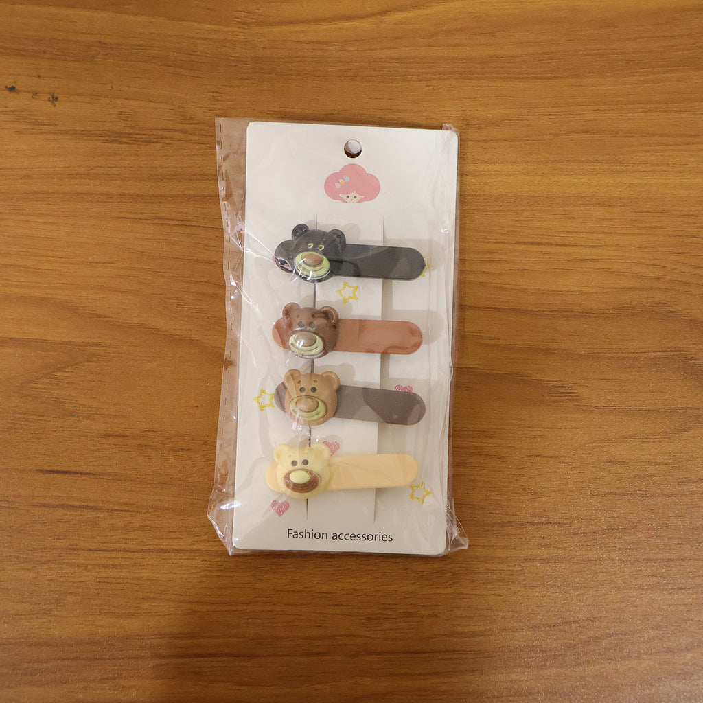Party wear bear hair clip set