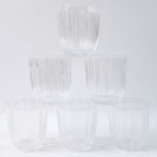 Premium Transparent Glass Tumbler Set (256ml  6 Pc)