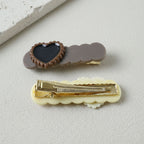 Party wear heart hair clip set