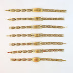Metal Rakhi Bracelet For Brother Chain Rakhi With Wording (Mix Design 1 Pc)