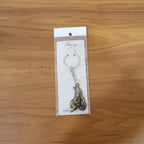 Premium Antique-Gold Metal Bal Krishna Makhan Chor Keychain (1 Pc)