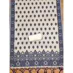 Generic Women's Banarasi Silk Printed Unstitched Salwar Suit Material With Dupatta (Navy Blue, 3Mtrs)
