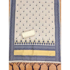 Generic Women's Banarasi Silk Printed Unstitched Salwar Suit Material With Dupatta (Navy Blue, 3Mtrs)