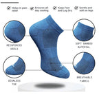 Generic 3_Pair Set Unisex Casual Cotton Printed Low Cut Socks (Multicolor)