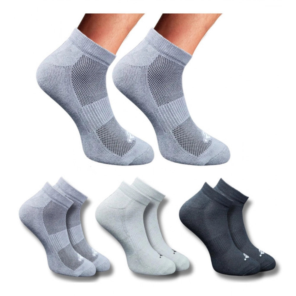 Generic 3_Pair Set Unisex Casual Cotton Printed Low Cut Socks (Multicolor)