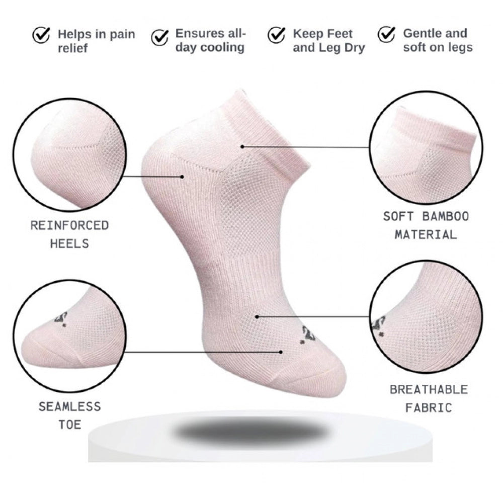 Generic 3_Pair Set Unisex Casual Cotton Printed Low Cut Socks (Multicolor)