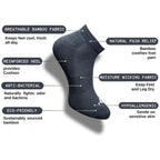 Generic 3_Pair Set Unisex Casual Cotton Printed Low Cut Socks (Multicolor)