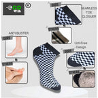 Generic 3_Pair Set Unisex Casual Cotton Printed Low Cut Socks (Multicolor)