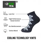 Generic 3_Pair Set Unisex Casual Cotton Printed Low Cut Socks (Multicolor)