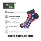 Generic 3_Pair Set Unisex Casual Cotton Printed Low Cut Socks (Multicolor)