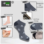 Generic 3_Pair Set Unisex Casual Cotton Printed Low Cut Socks (Multicolor)