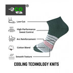 Generic 3_Pair Set Unisex Casual Cotton Printed Low Cut Socks (Multicolor)