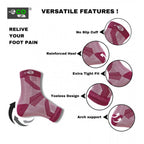 Generic 3_Pair Set Unisex Casual Cotton Printed Ankle Length Support Socks (Multicolor)